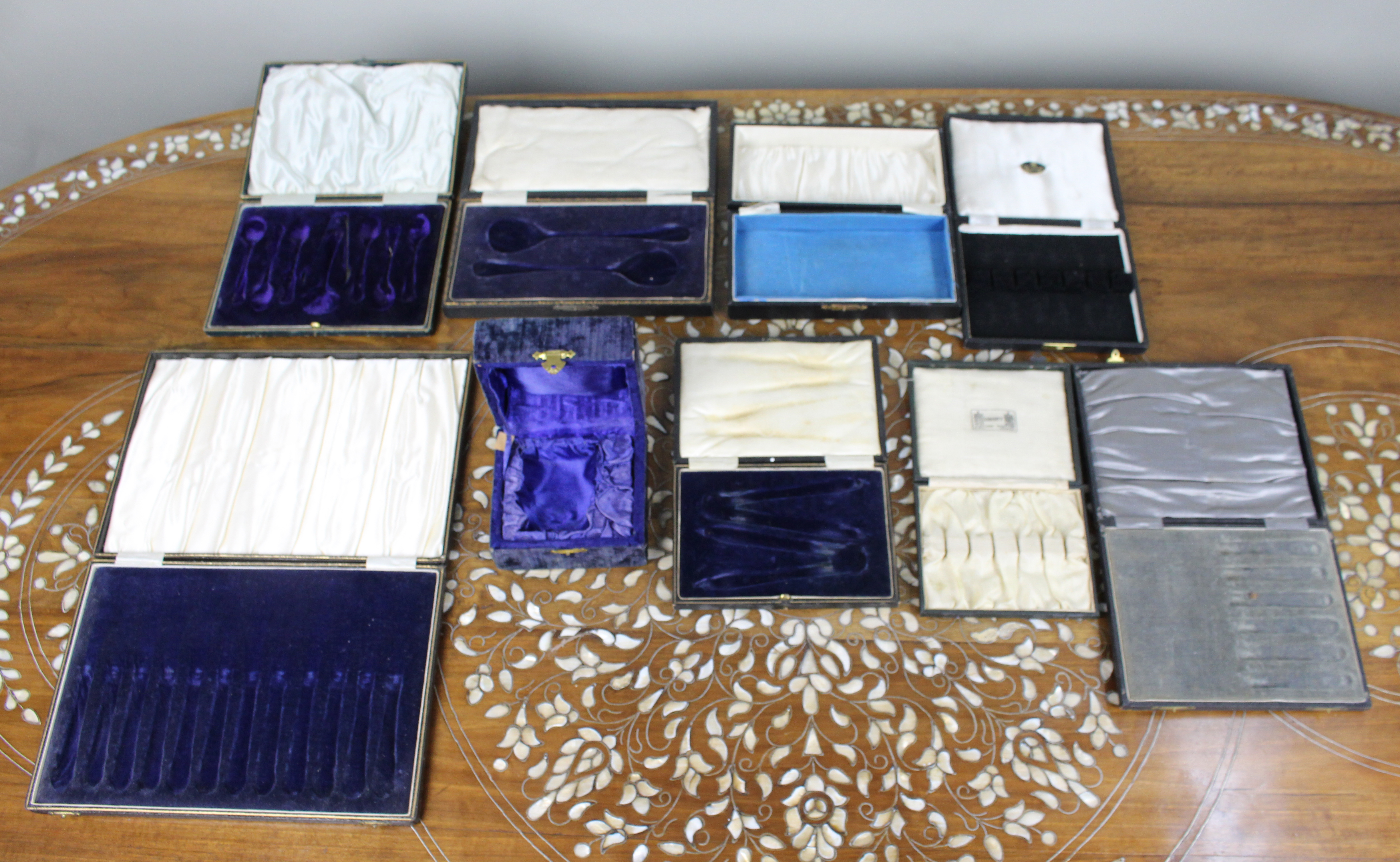Collection of Antique Cutlery Cases