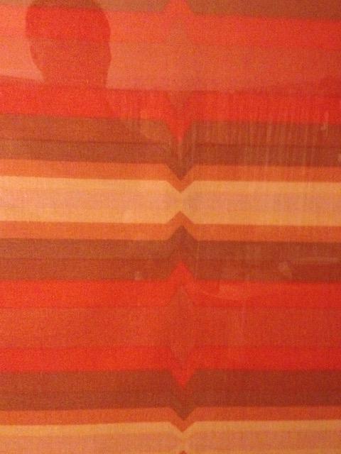 Circa 1970s Framed Heals Fabric 'Polychrome' By Catherine Netherwood #1.