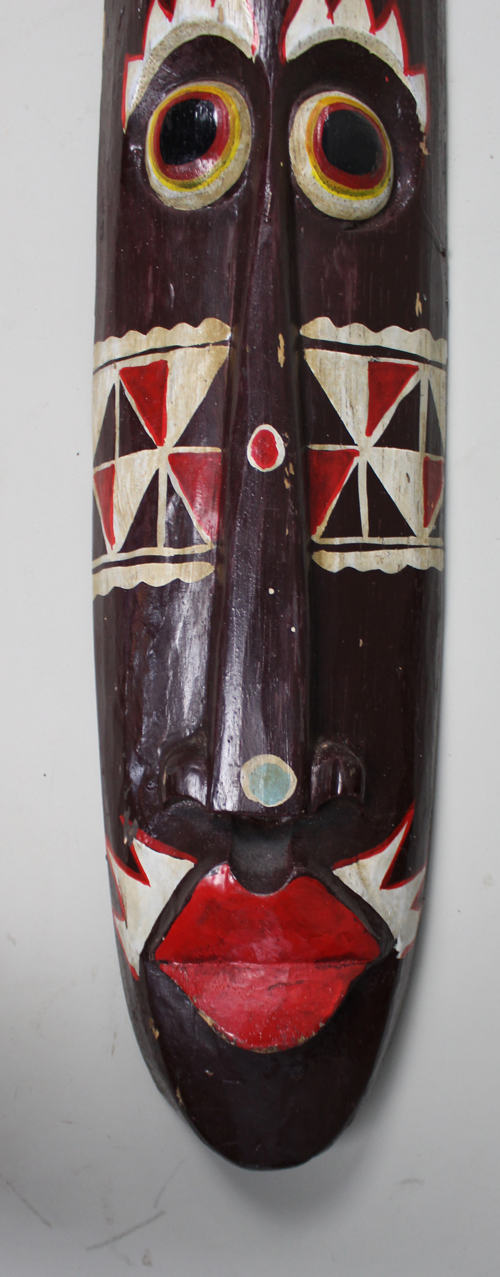 Hand Painted African Tribal Mask Art