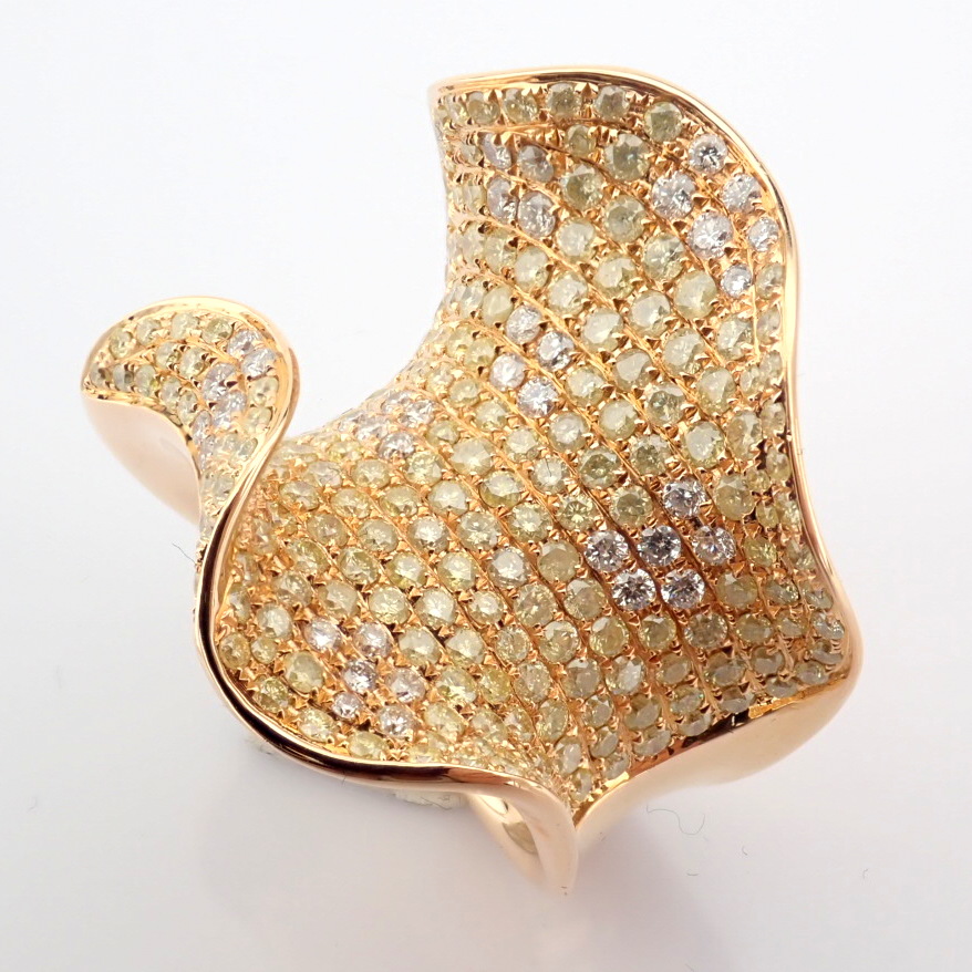 Natural Diamond 18K Rose/Pink Gold Ring