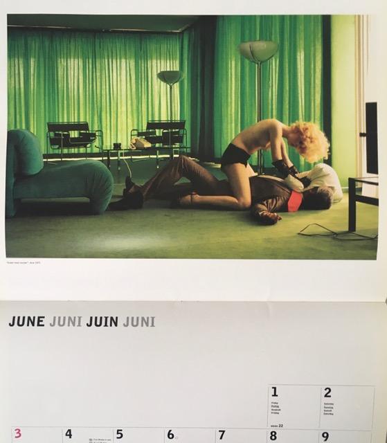 Helmut Newton (1920–2004) Lithograph Prints, Erotic Art Photography, Bi-fold Calender,Taschen, 2001