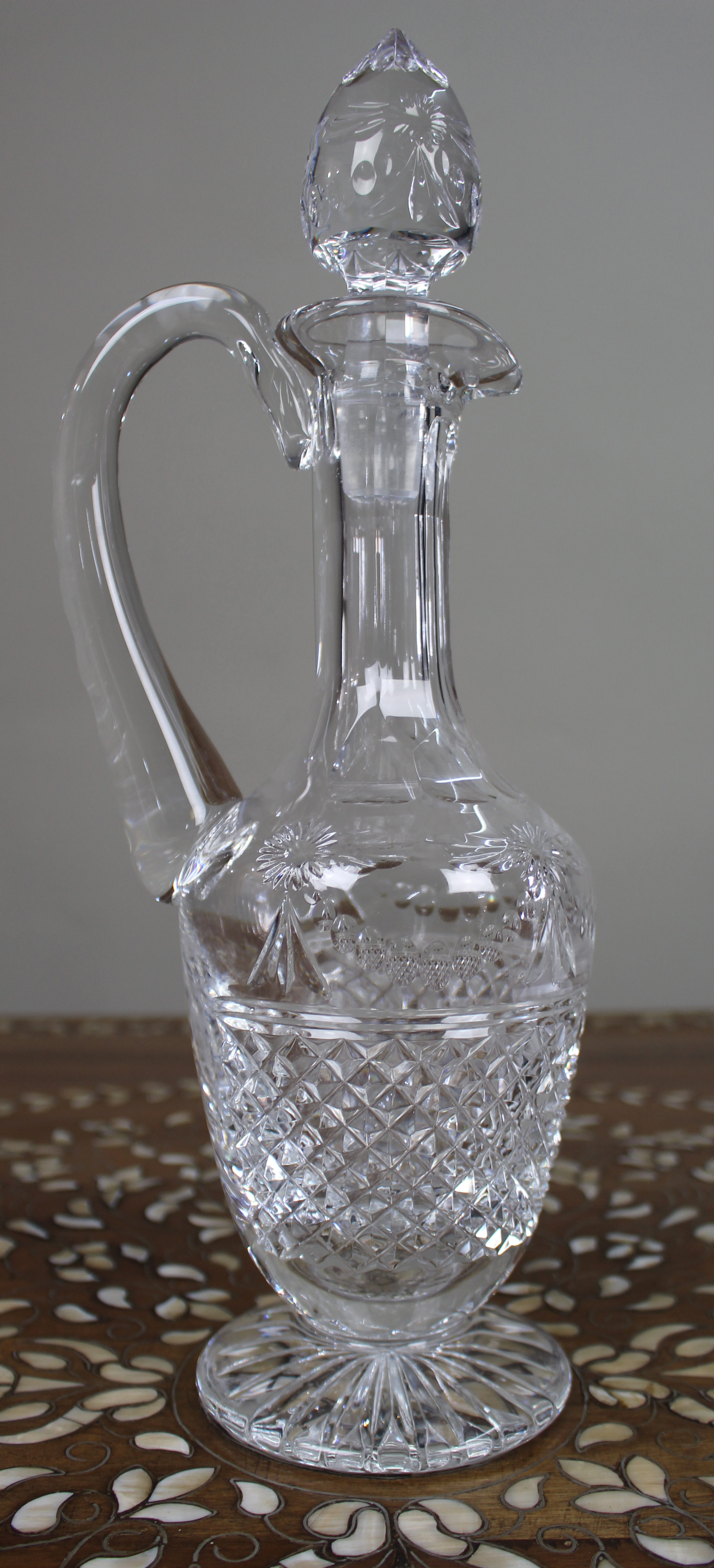 Fine Stuart Crystal Beaconsfield Cut Glass Claret Jug