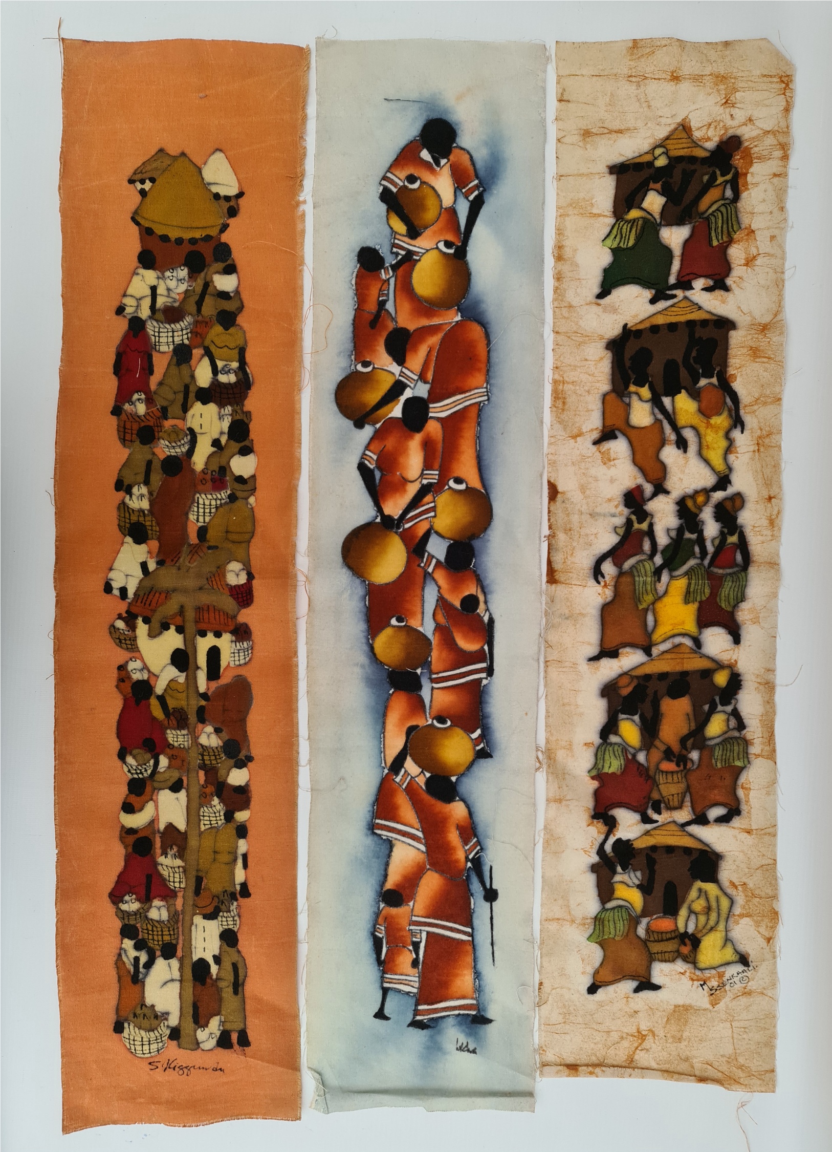 Vintage 3 x African Ethnographic Wall Hangings