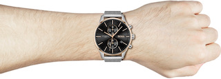 Hugo Boss 1513805 Men's Associate Stainless Steel Mesh Band Chronograph Watch