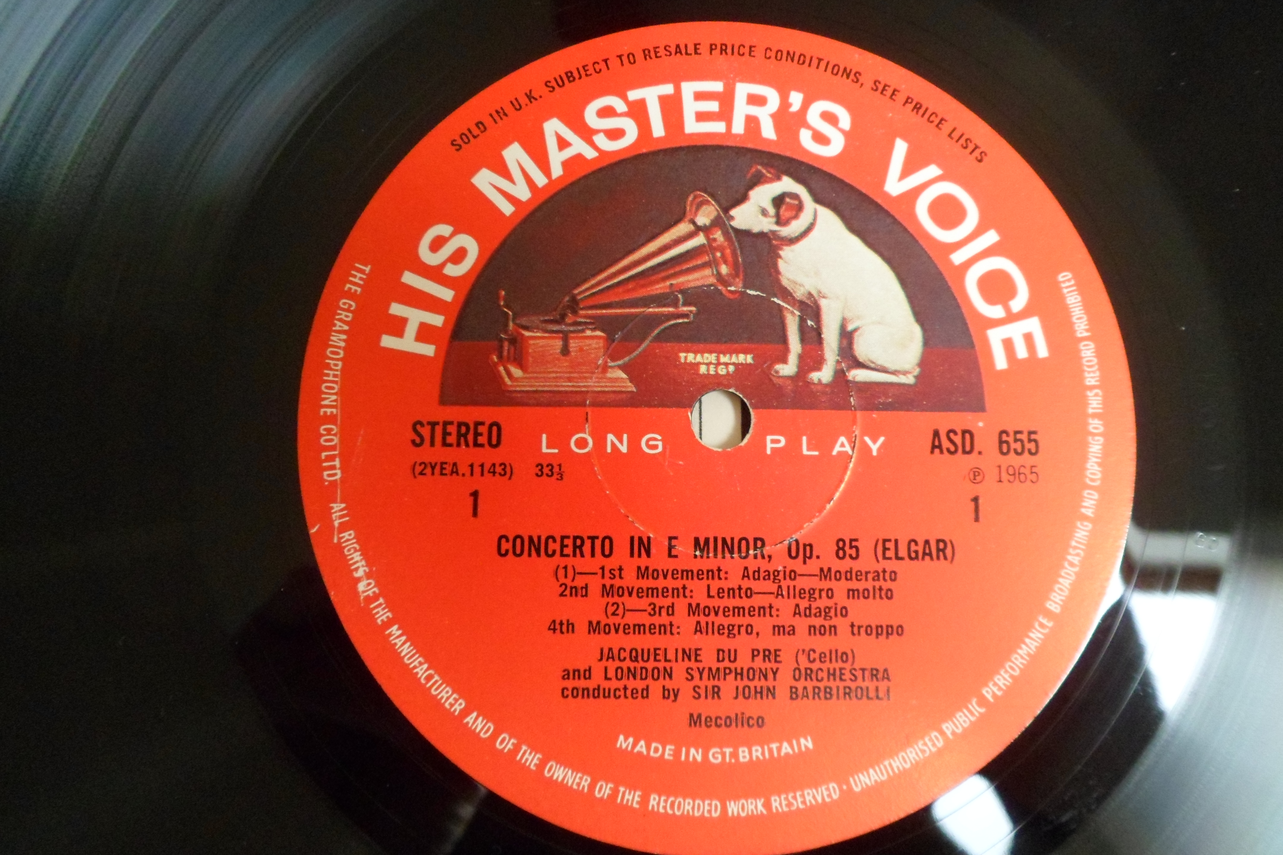 Extremely sought after Elgar*, Jacqueline Du Pr_, Sir John Barbirolli, London Symphony
