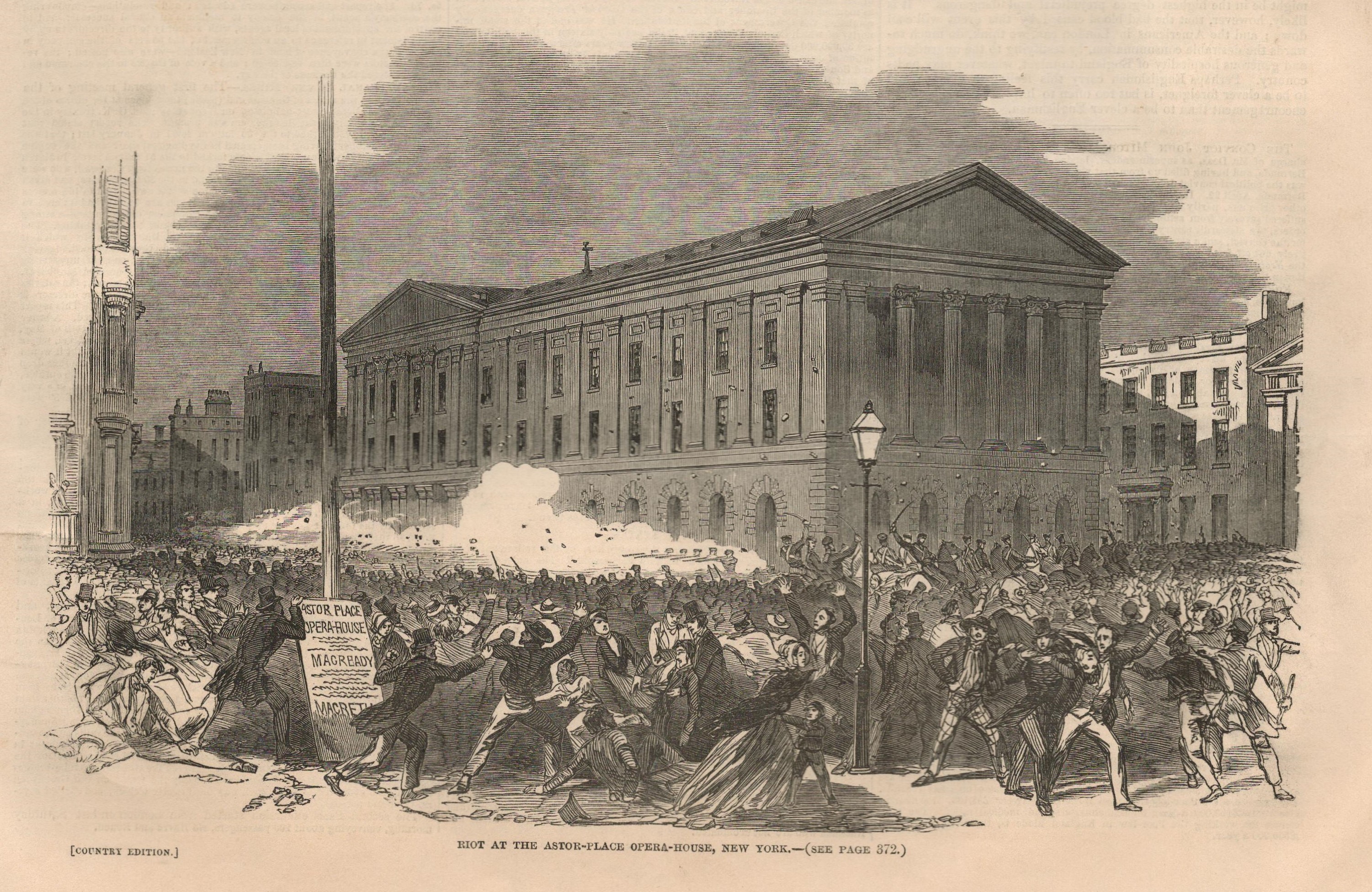 New York Manhattan 1849 Riots Antique NewspaperAntique Complete Edition The Illustrated London