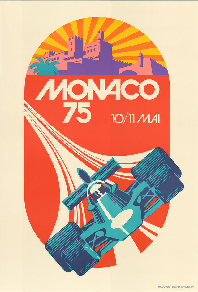Monaco Grand Prix 1975 - Roland Hugon 1991. Edition of Only 500