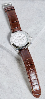Hugo Boss 1513175 Men's Ikon Brown Leather Strap Chronograph Watch