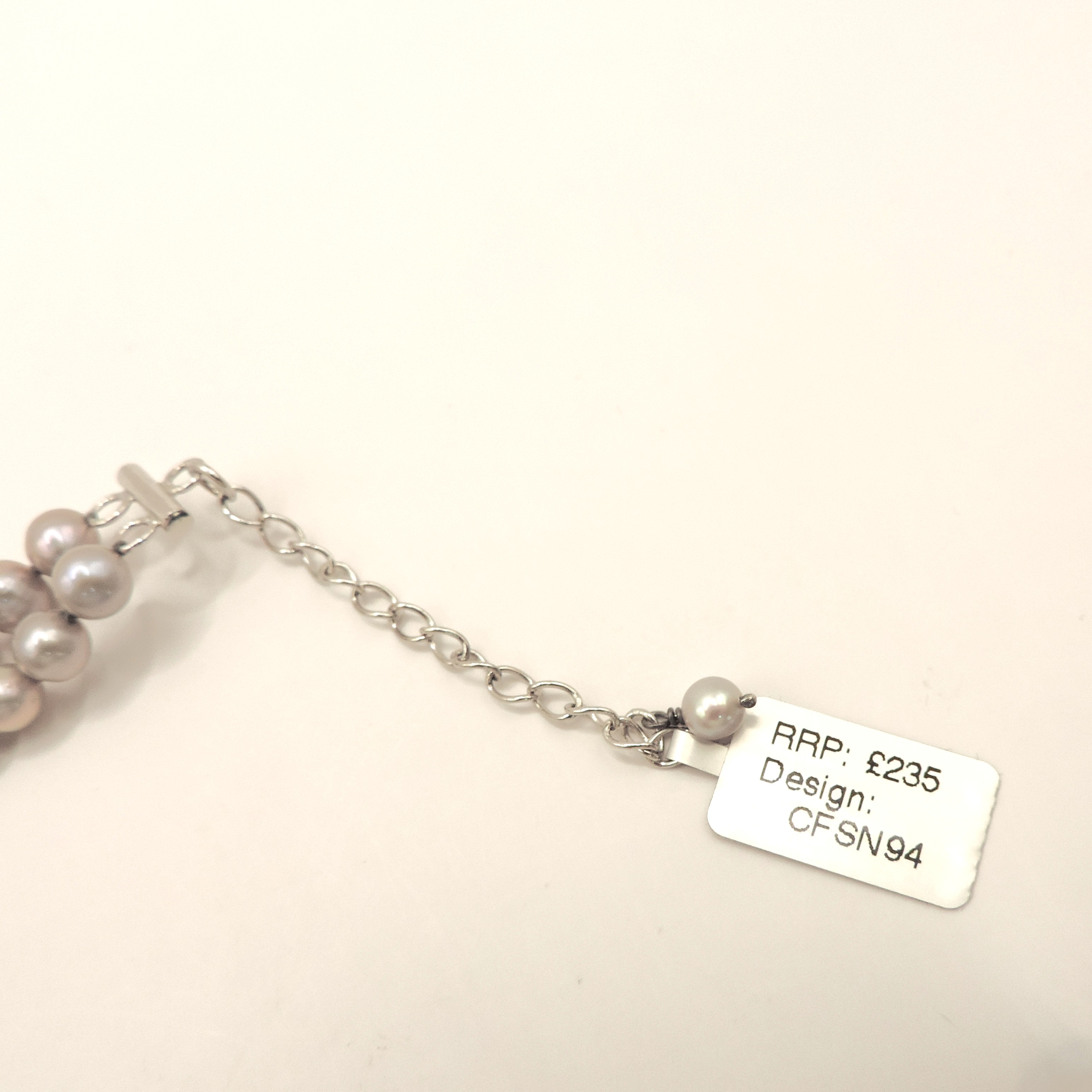 Freshwater Grey Cultured Pearl Necklace New With Gift Box RRP £235.00