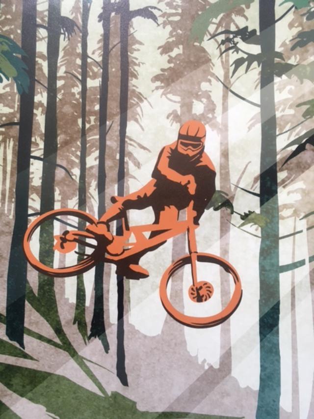 Filsouf. S (b1994) ‘My Therapy’ Mountain Bike, X Trail, Lithograph. 2024.