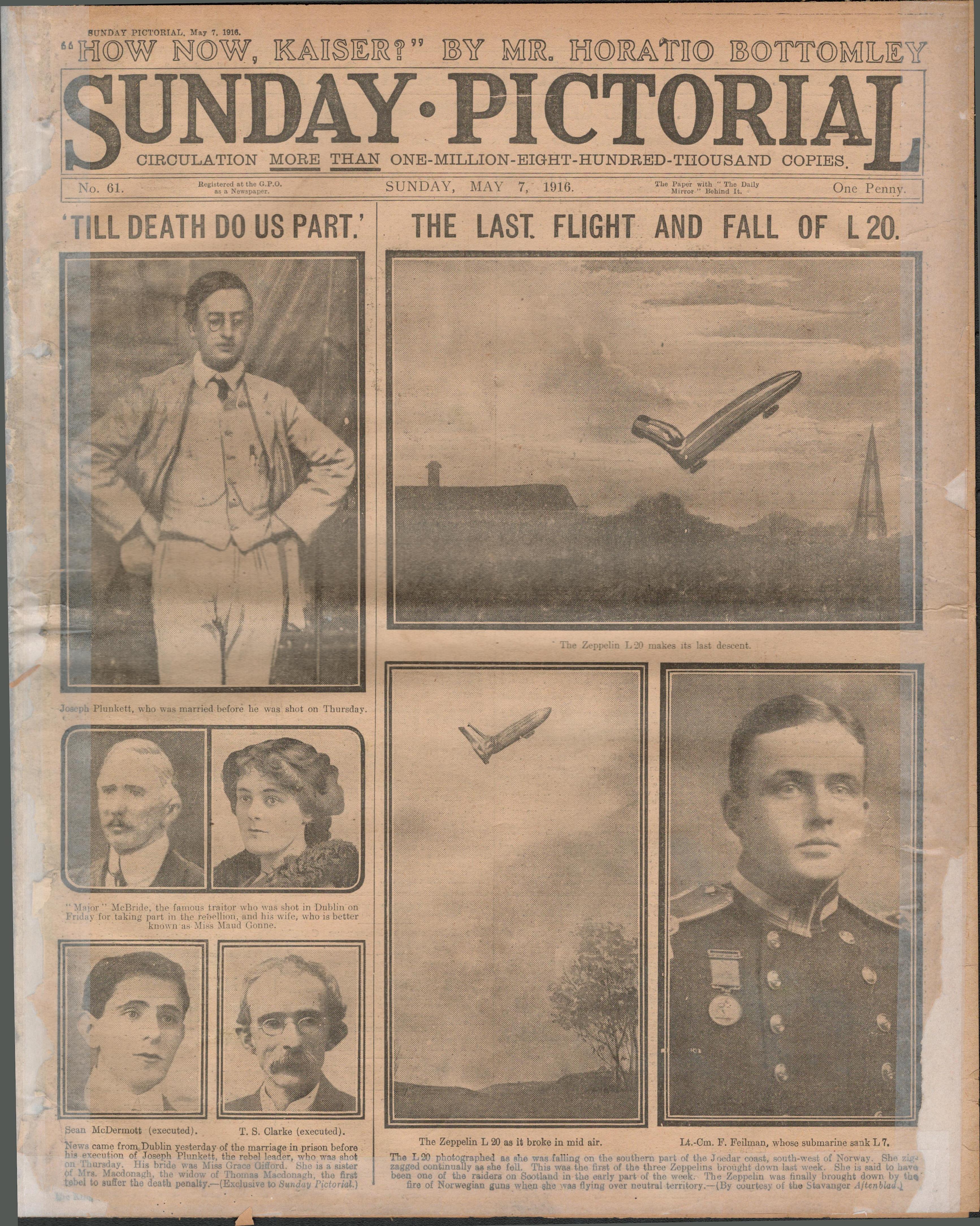 Easter Rising Ireland 1916 Rebels Executed Plunkett & Gifford Marries In PrisonOriginal Complete