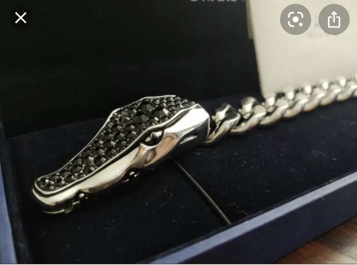 Genuine Swarovski Crocodile Bracelet Old Collection