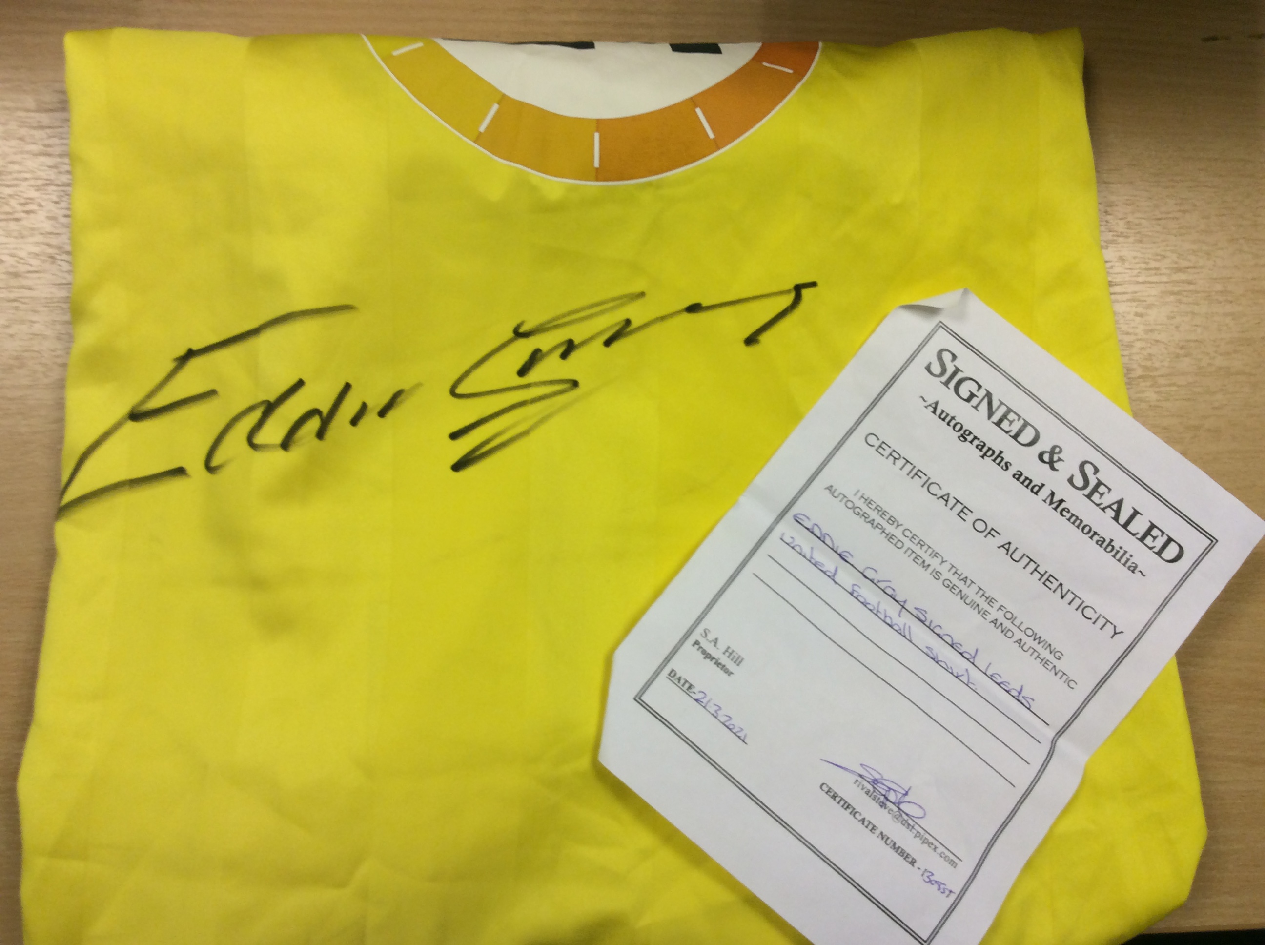 Eddie Gray Signed Leeds United Football Shirt