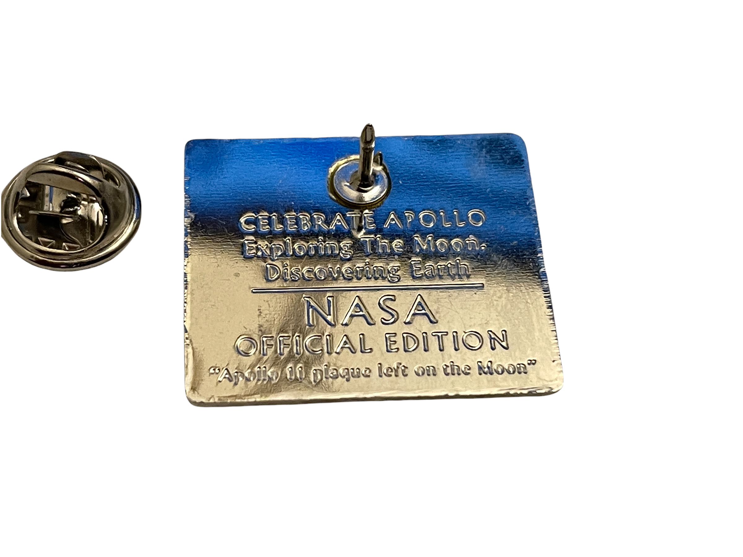 Staff Issue Apollo 11 Lunar Plaque Left on The Moon - Lapel Pin
