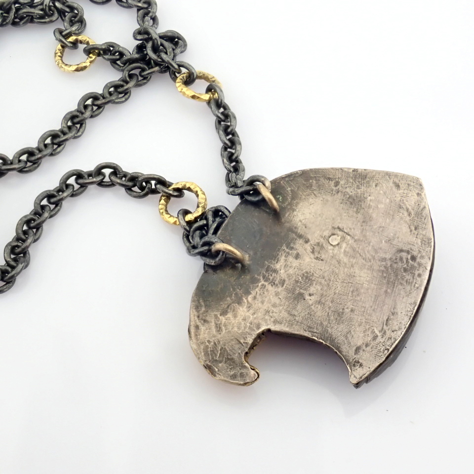 Natural Diamond 18K Yellow Gold Necklace