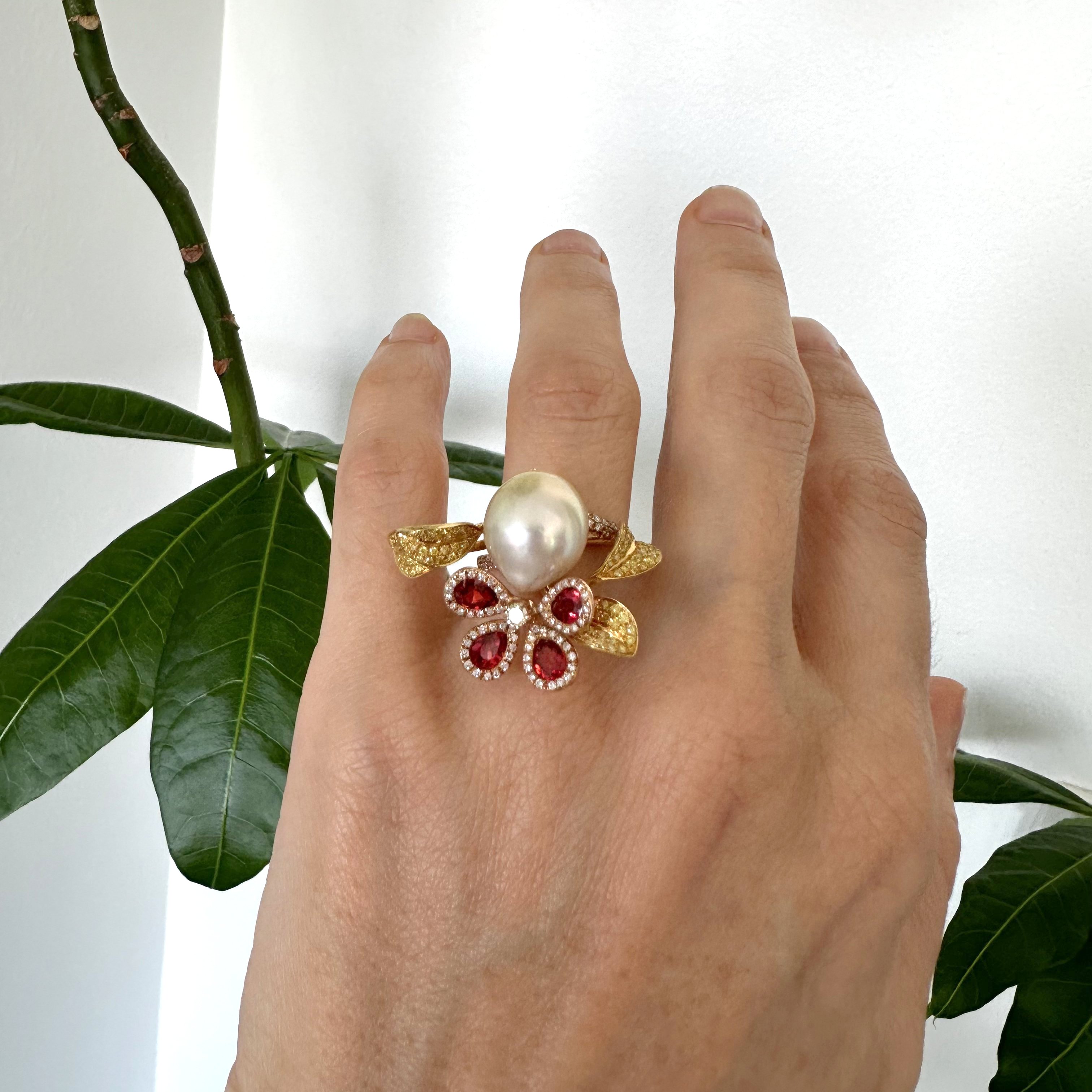 Natural Diamond 18K Rose/Pink Gold Ring