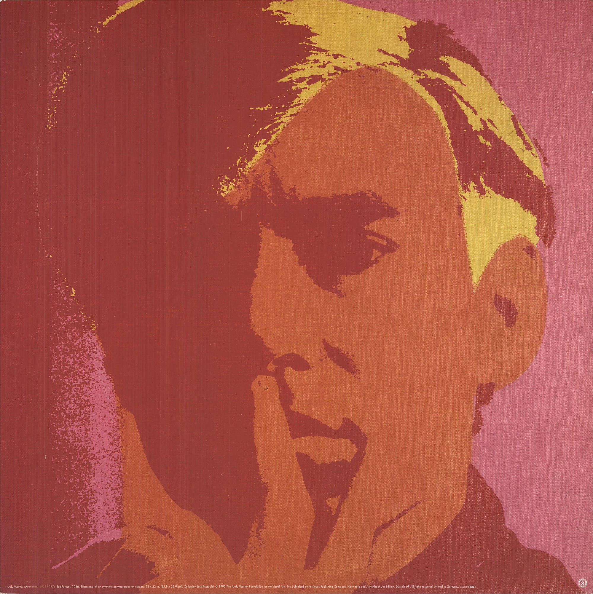 Andy Warhol 'Self Portrait' Orange 2000