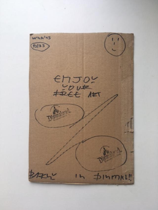 Banksy (b1974) ‘Wrong War’ & 6 Dismaland Bemusement Park Souvenirs Inc Framed Banksy Free Art, 2015