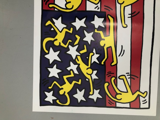 Bundle of Five (5) After Keith Haring 'American Flag' Offset Lithograph