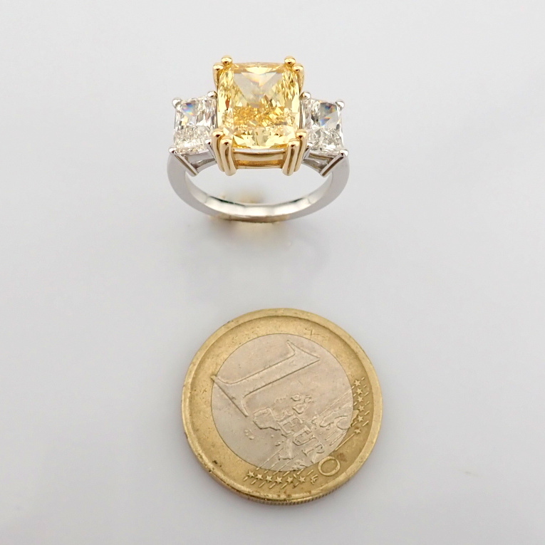 Cushion Cut Lab-Grown Diamond Ring - 6.95 Total Carat (IGI Certified)