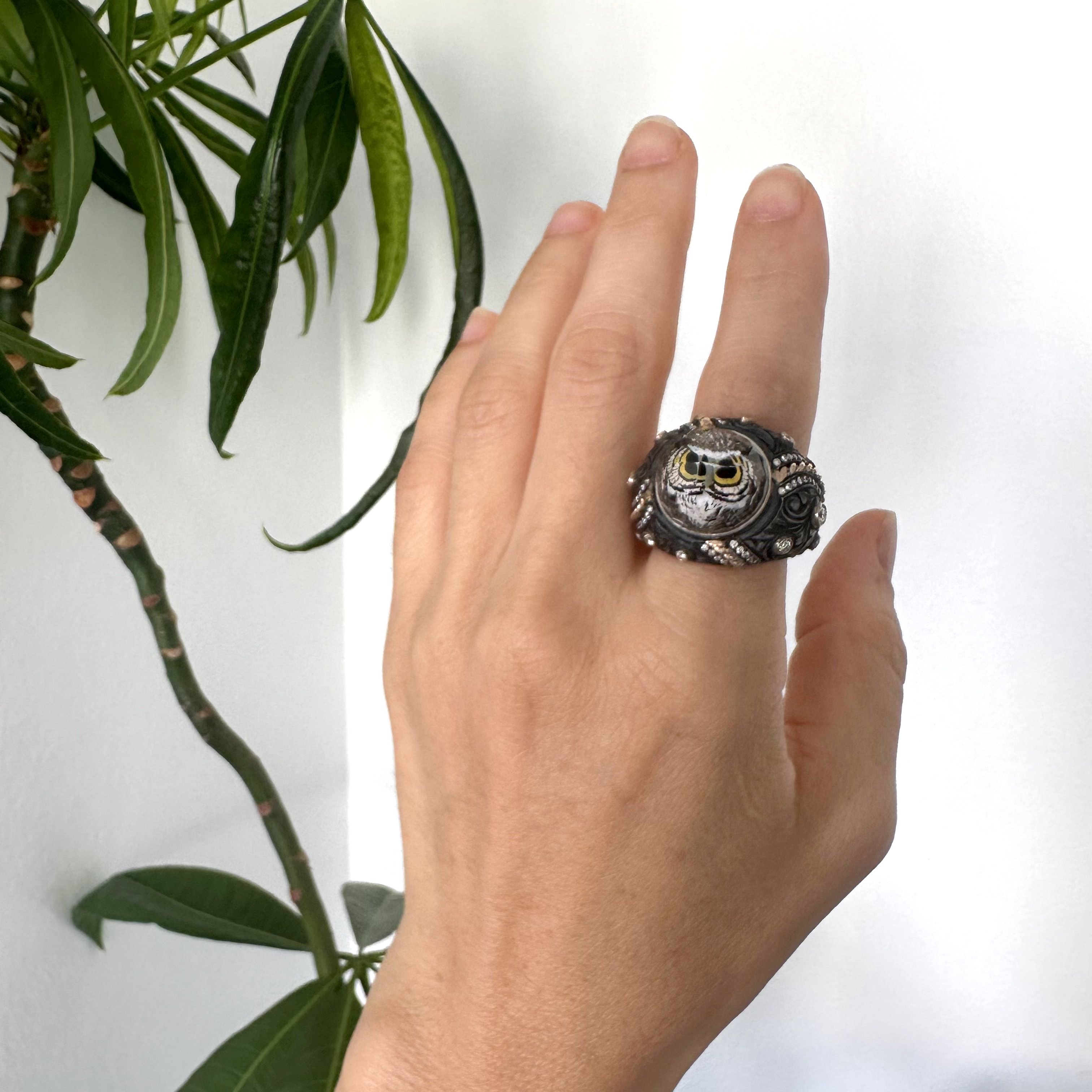 Natural Diamond 18K Rose/Pink Gold Ring