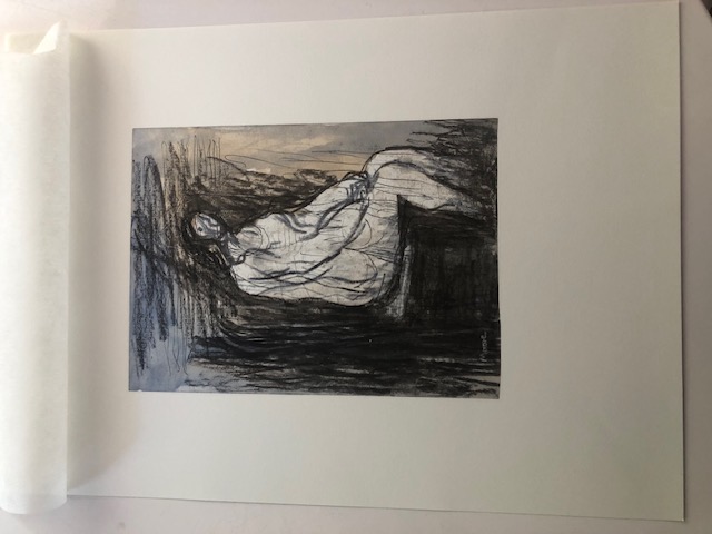 Two (2) Rare Henry Moore Lithographs. 1982