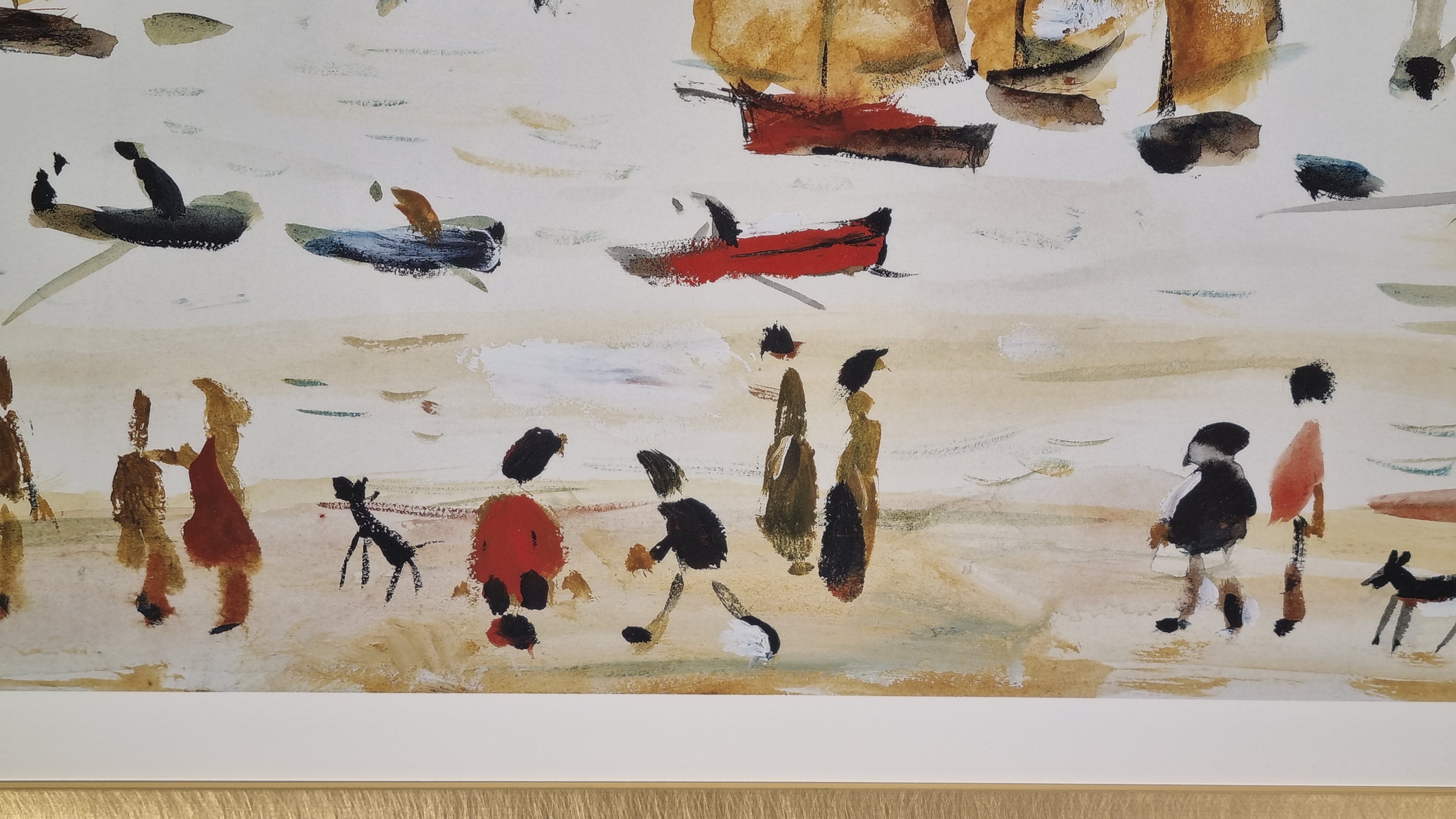 Limited Edition by L.S. Lowry "Yachts, 1959" with Certificate.
