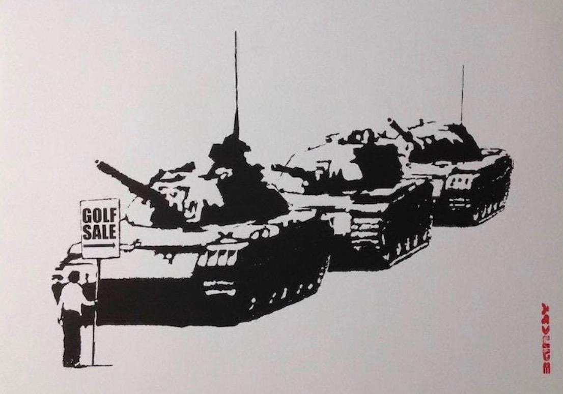 Banksy (b1974) ‘Golf Sale’ Screenprint, Editioned /500,Original West Country Prince, 2018
