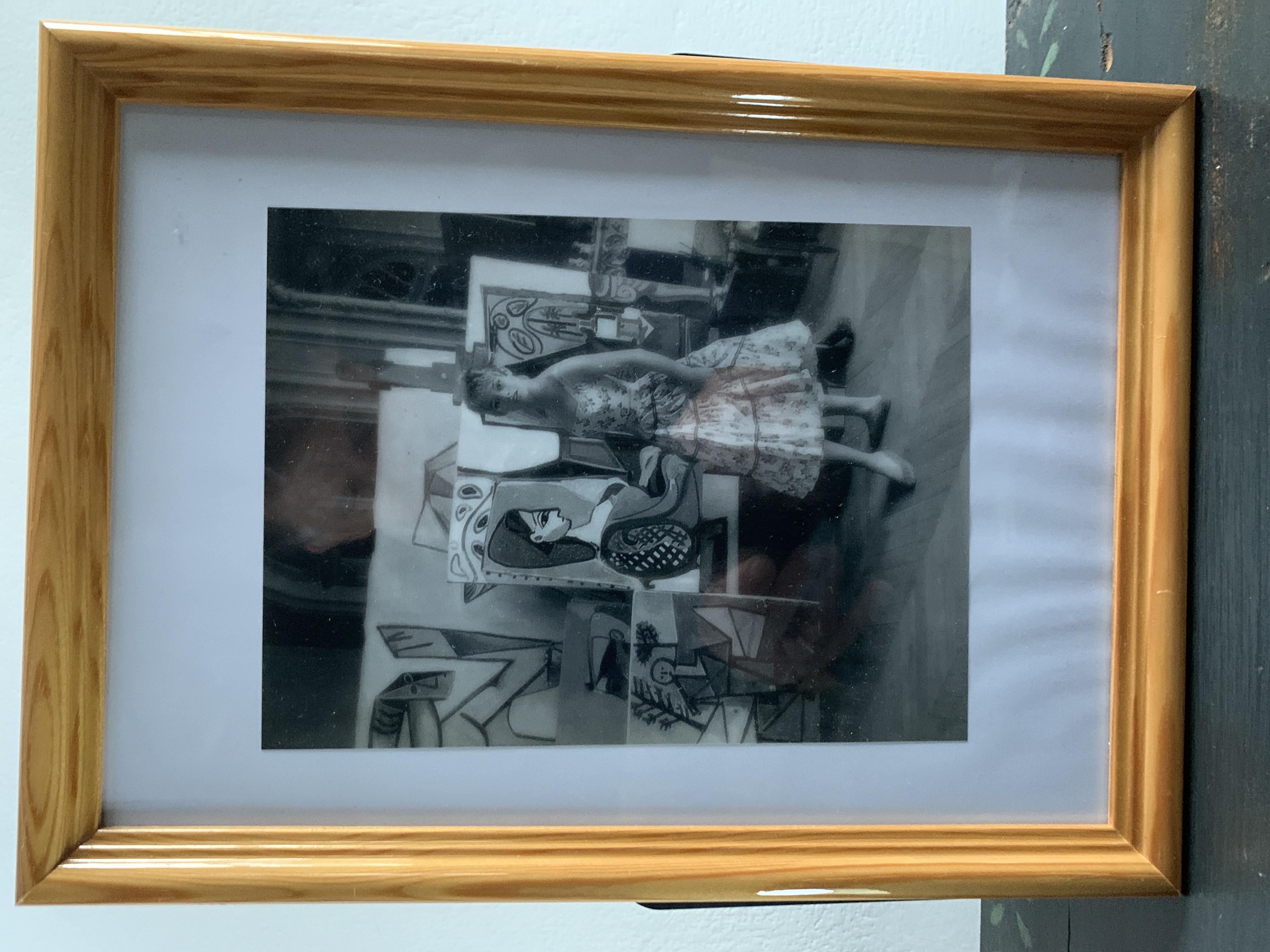 Framed Original Photograph of Brigitte Bardot and Picasso