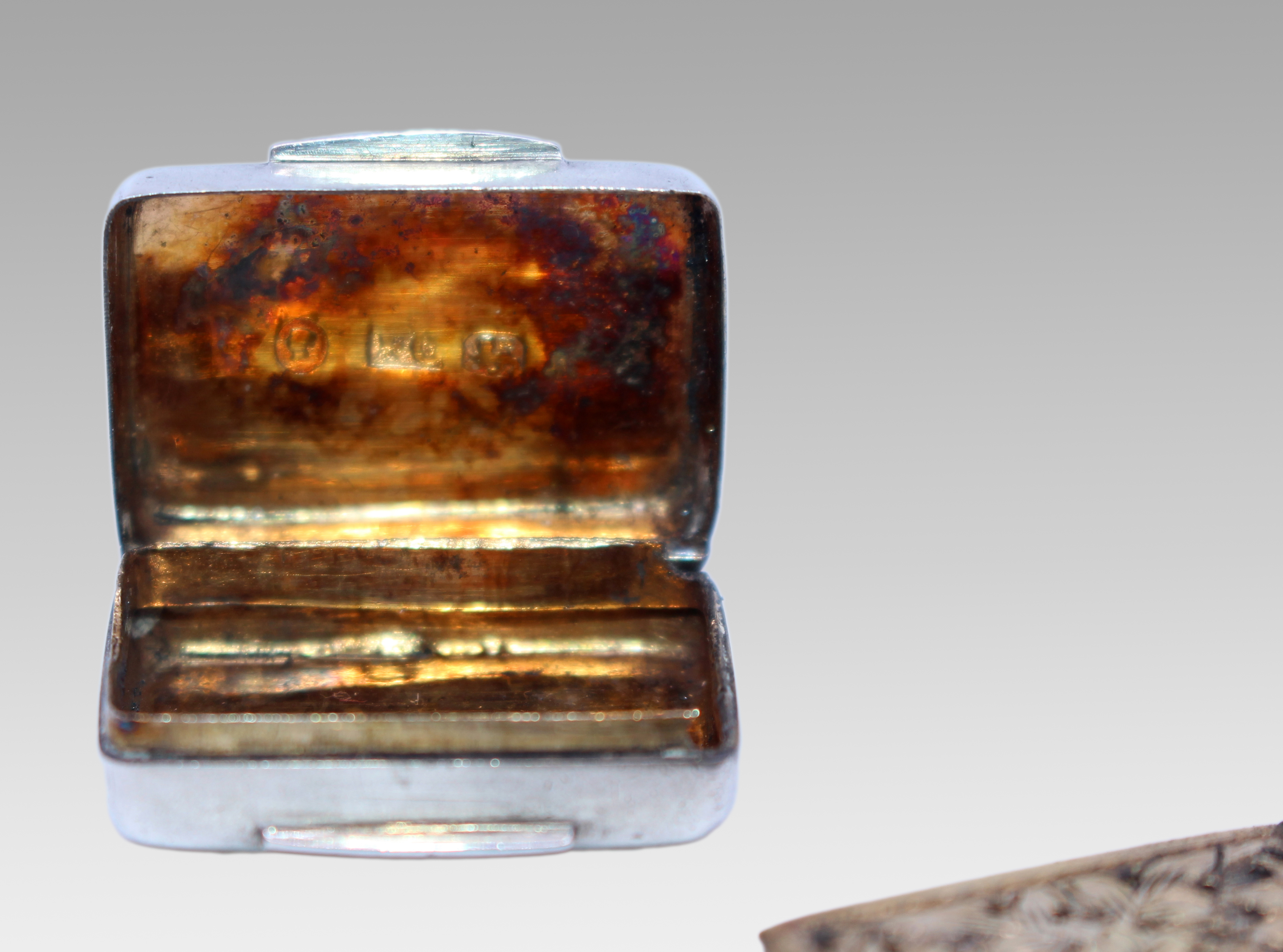 Early Victorian Solid Silver Vinaigrette by Francis Clark 1842
