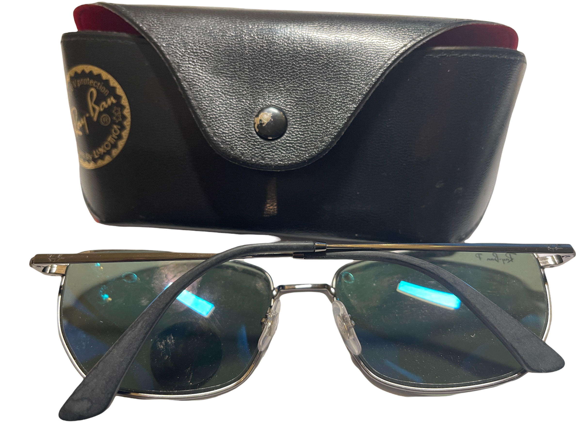 Ex-demo from our private jet charter. Ray-Ban Sunglasses RB3653 In Original Case