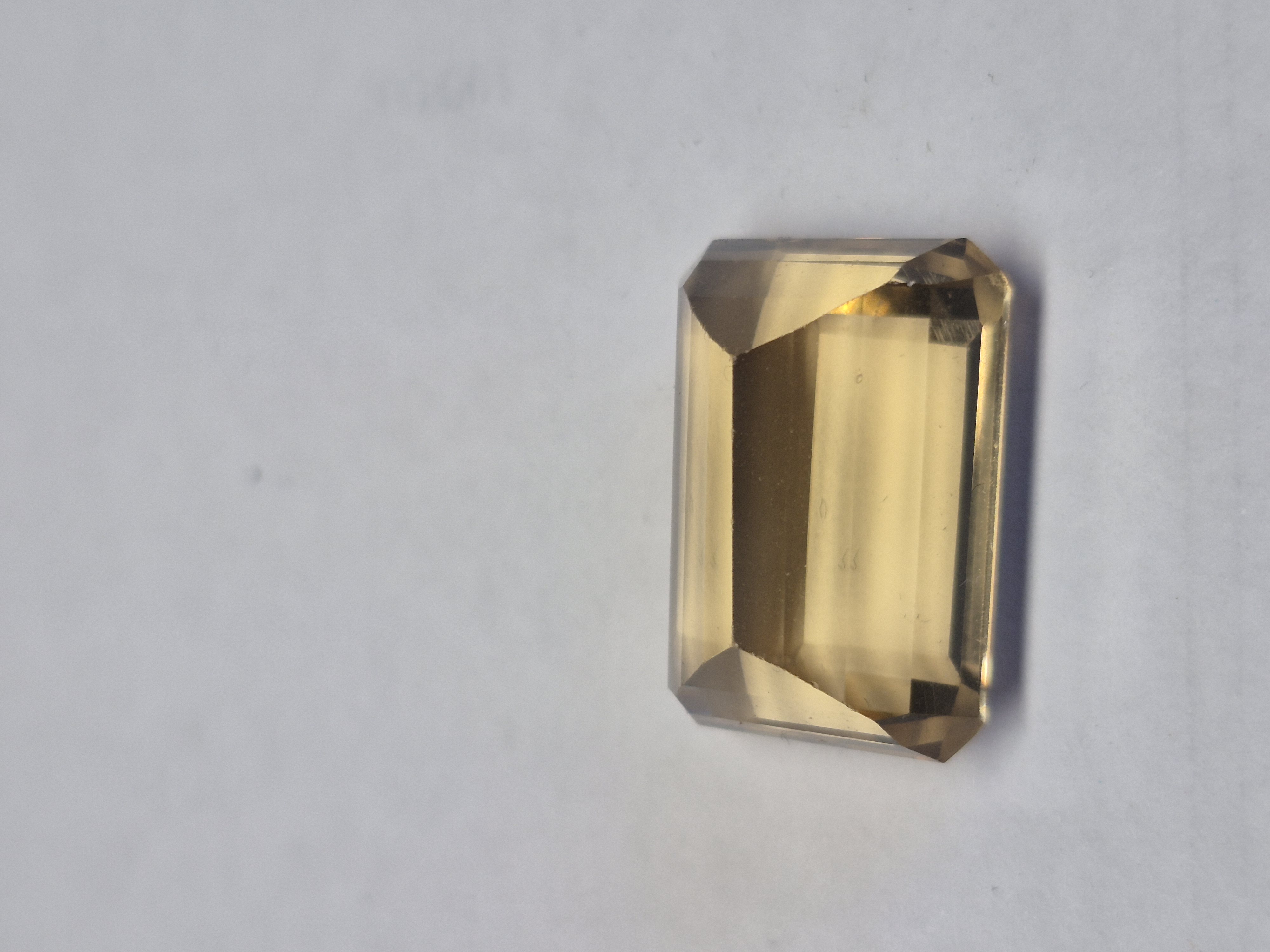 Natural Citrine Emerald Cut Gemstone 31.00 Ct 22x15 mm Loose Stone