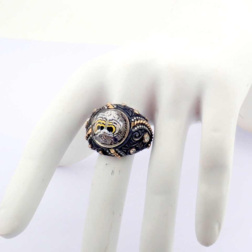 Natural Diamond 18K Rose/Pink Gold Ring