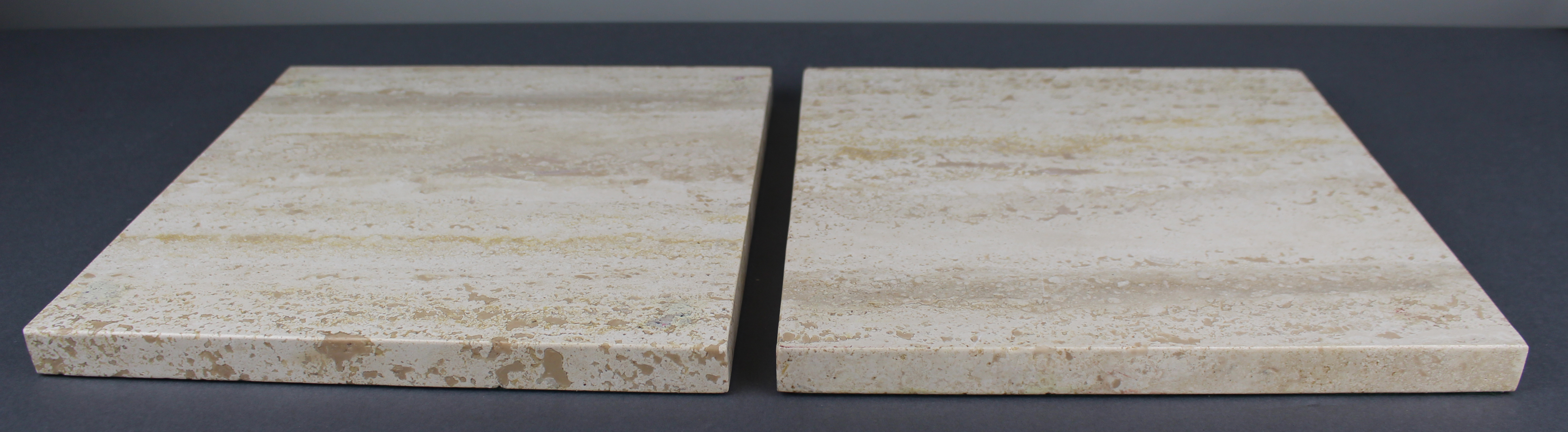 Pair of Vintage Square Marble Plinths