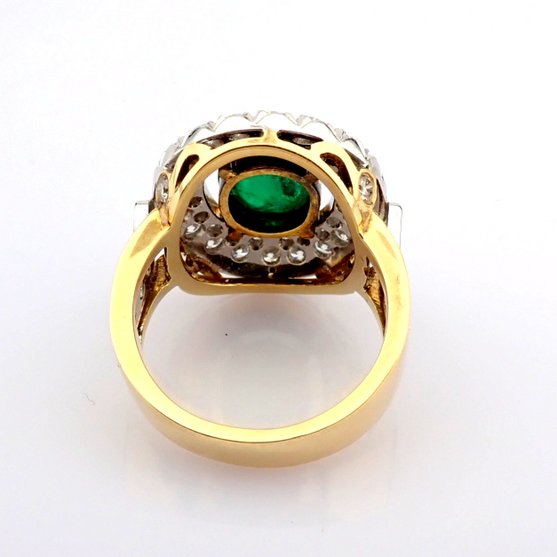 Natural Diamond 18K Yellow Gold Ring