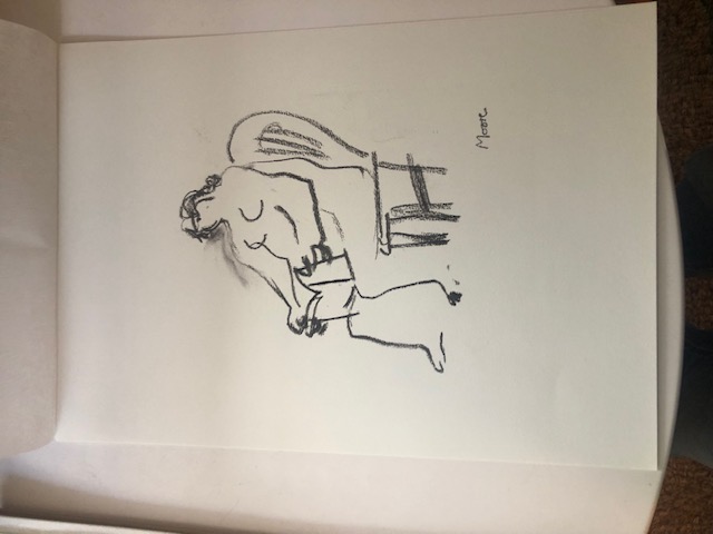 Henry Moore 'Seated Woman - Reading'  1980