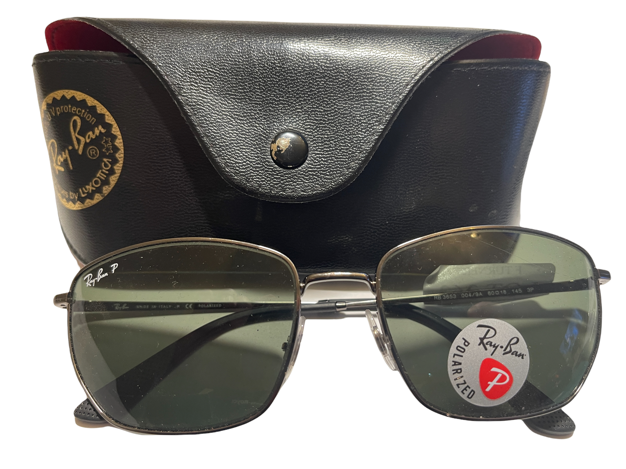Ex-demo from our private jet charter. Ray-Ban Sunglasses RB3653 In Original Case