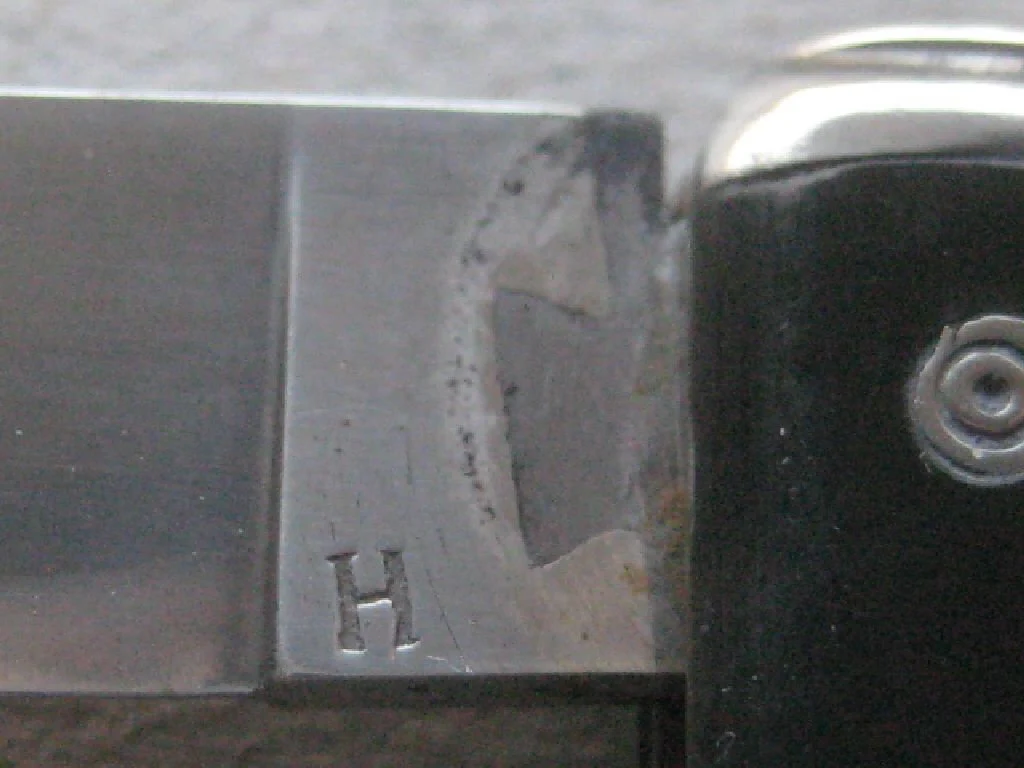 Rare French Silver Bladed Folding Fruit Knife