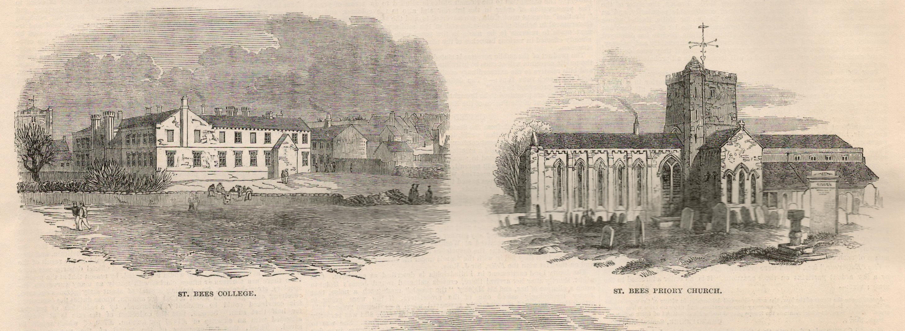 Opening Whitehaven & Furnace Railway Junction 1847Antique Complete Edition The Illustrated News