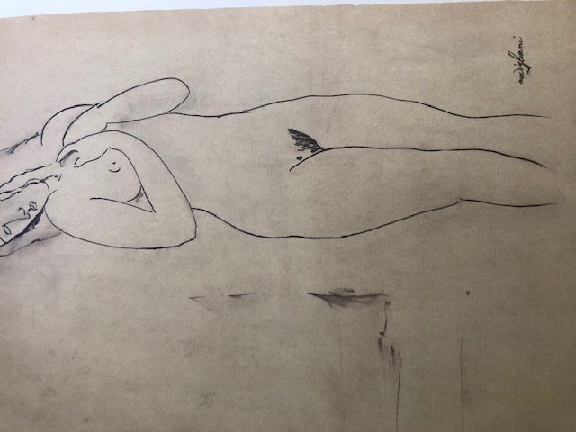 Modigliani Lithograph 1989.