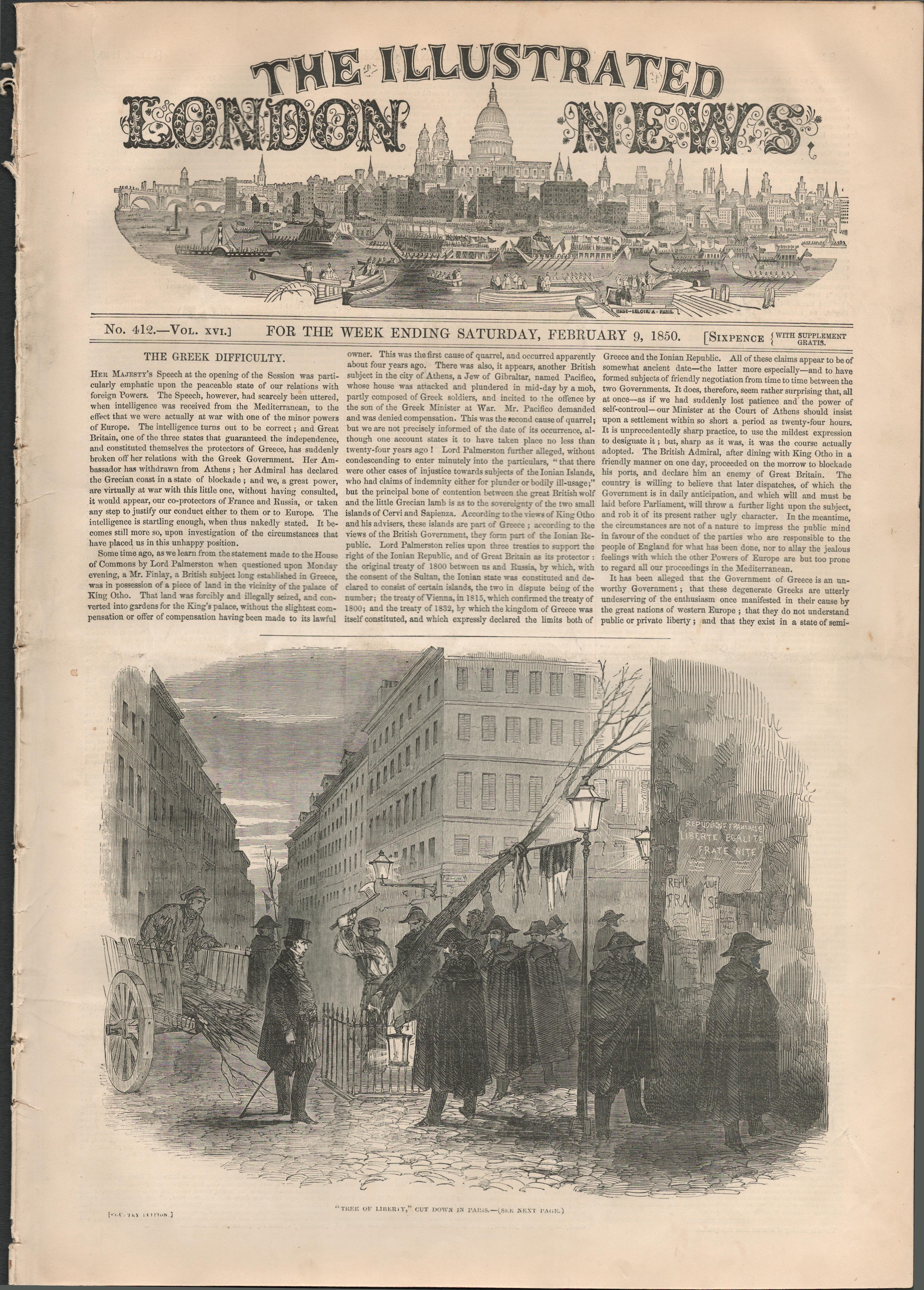Irish Famine 1850 The Village Of Killard Union Of Kilrush Co Clare.Original Antique Complete 1850