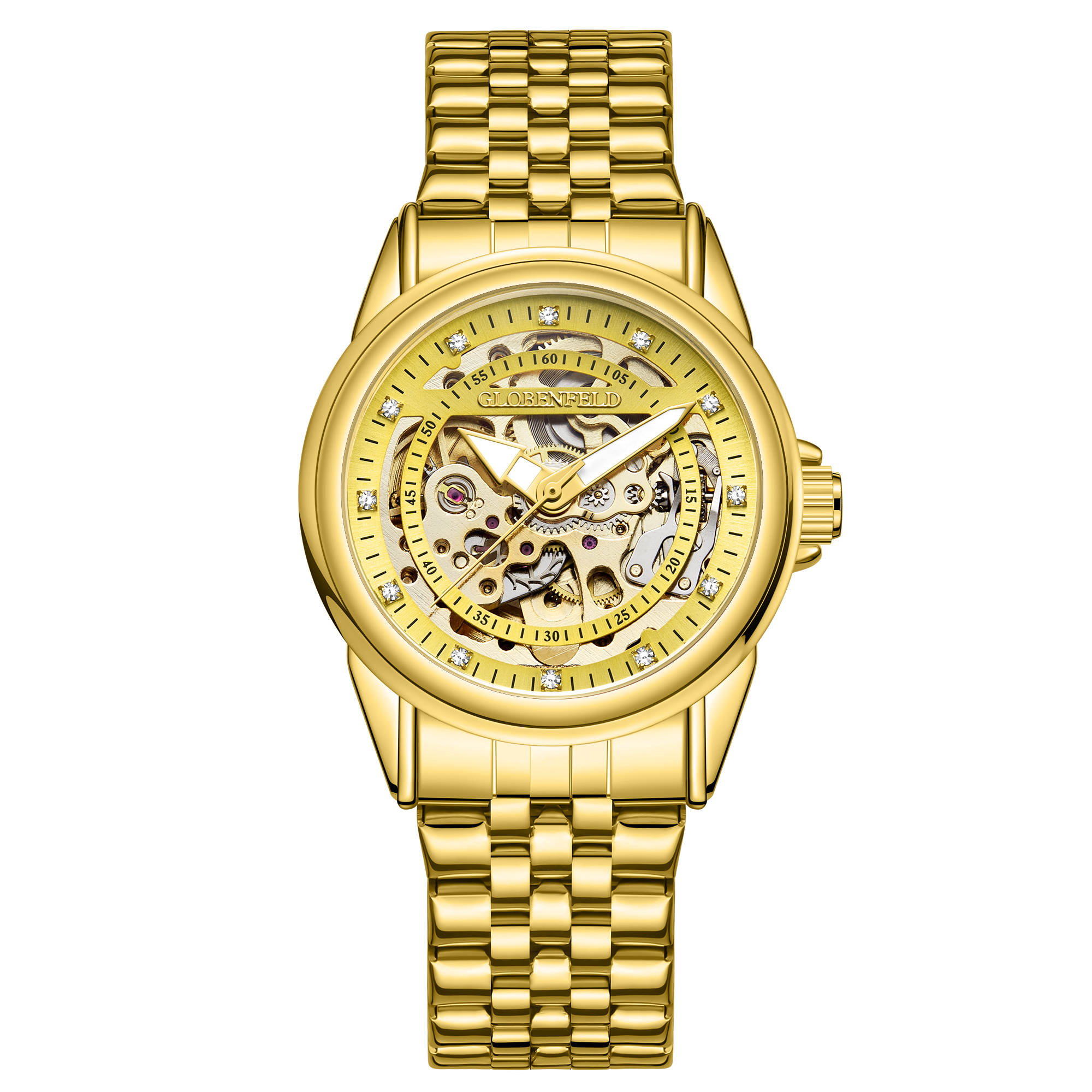 Hand Assembled Globenfeld Limited Edition Framework Automatic Gold - Free Delivery & 5 Year Warranty