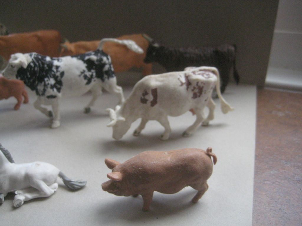 A Group of 12 Vintage Britain's Ltd Plastic Farm Animals