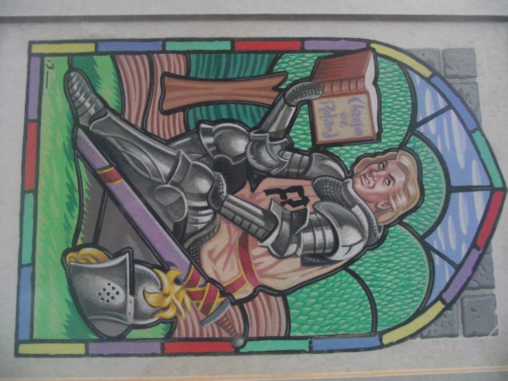 Original Airbrush/Watercolour By Mick Brownfield - "Chanson De Roland" - Circa 1970's