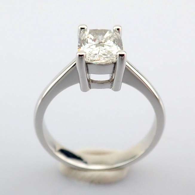 Cushion Cut Lab-Grown Diamond Ring - 1.49 Total Carat (IGI Certified)