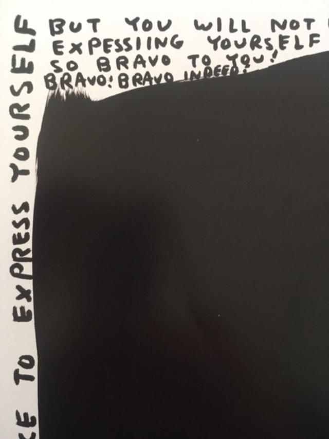 David Shrigley OBE (b 1968) ‘Bats-Its Ok’ Offset Lithograph, Mini Series Framed, Edition, 2022