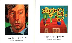 David Hockney (b 1937-2026) ‘Flowers, Faces and Spaces’ Two volume in Slipcase, Out of Print, 1997