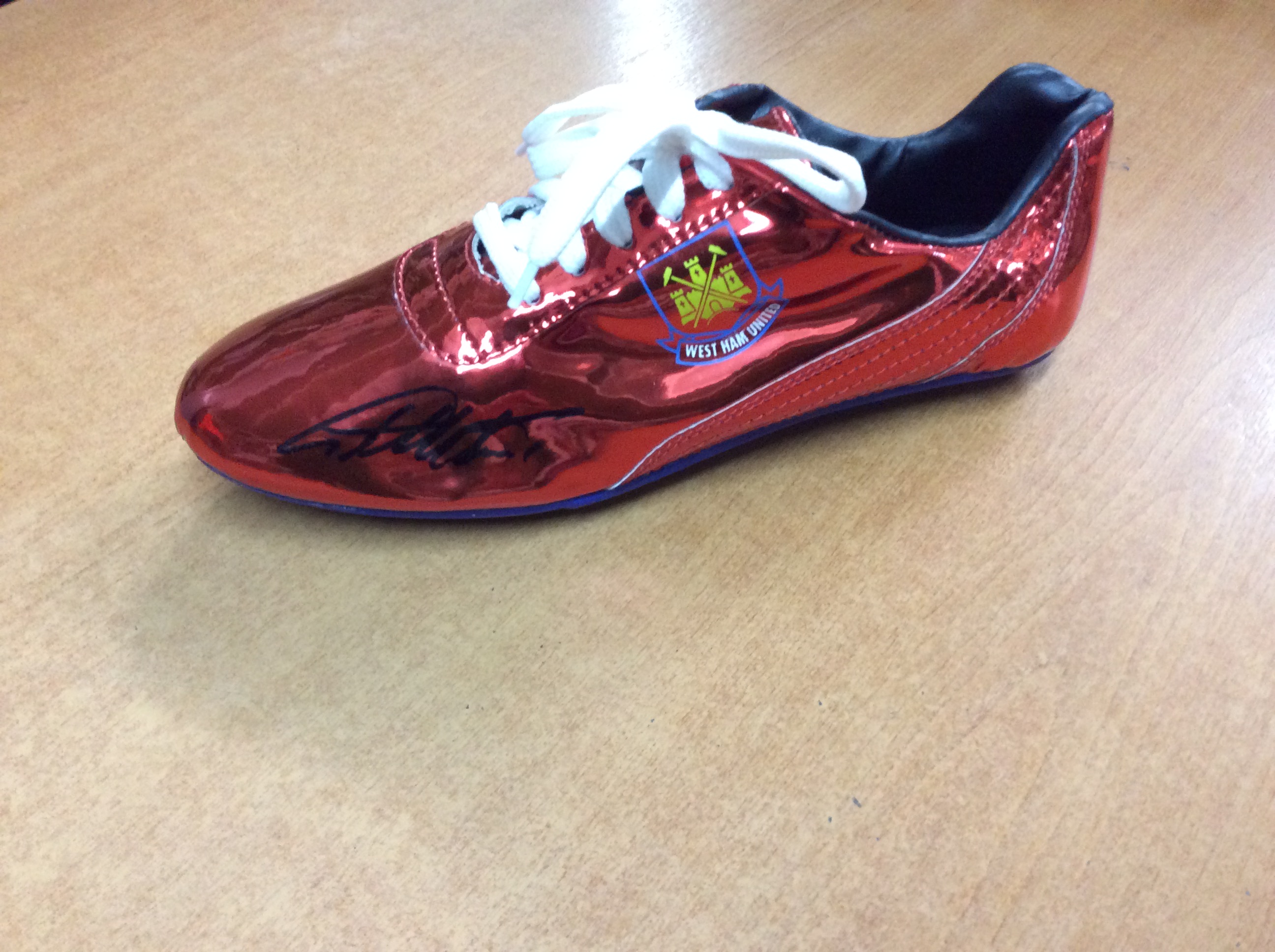 Geoff Hurst Signed Westham Football Boot