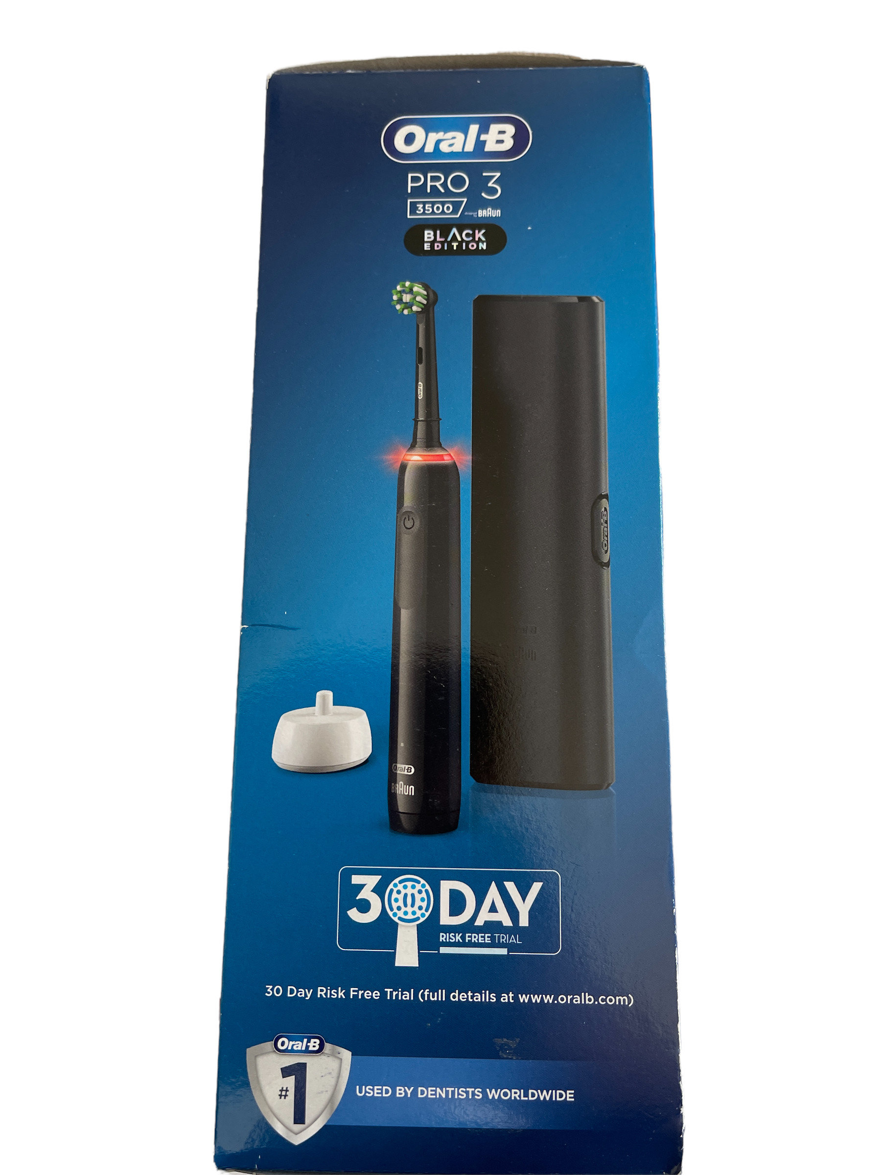 Demo surplus stock from our private jet charter Oral b Pro 3 electric toothbrush