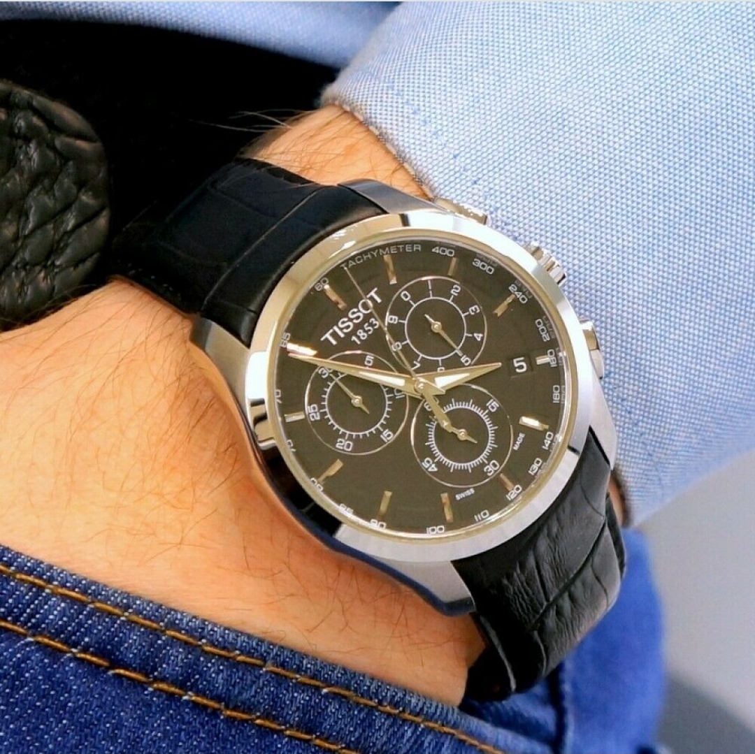 TISSOT T035.617.16.051.00 Men's Couturier Quartz Chronograph Watch